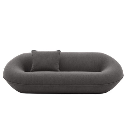 Tortello Sofa | Burgundy Lusso Lissy Fabric Upholstery