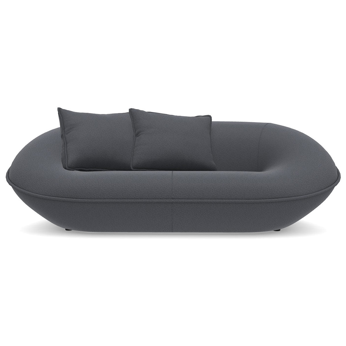 Tortello Sofa | Burgundy Lusso Lissy Fabric Upholstery