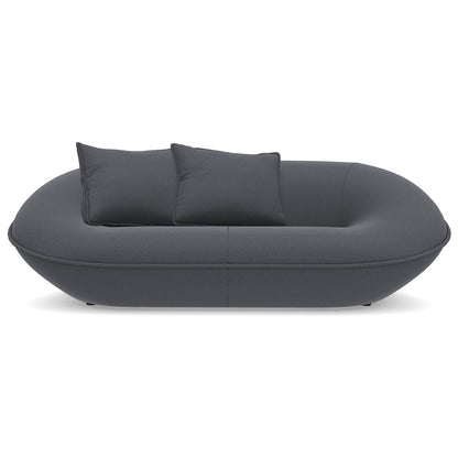 Tortello Sofa | Burgundy Lusso Lissy Fabric Upholstery
