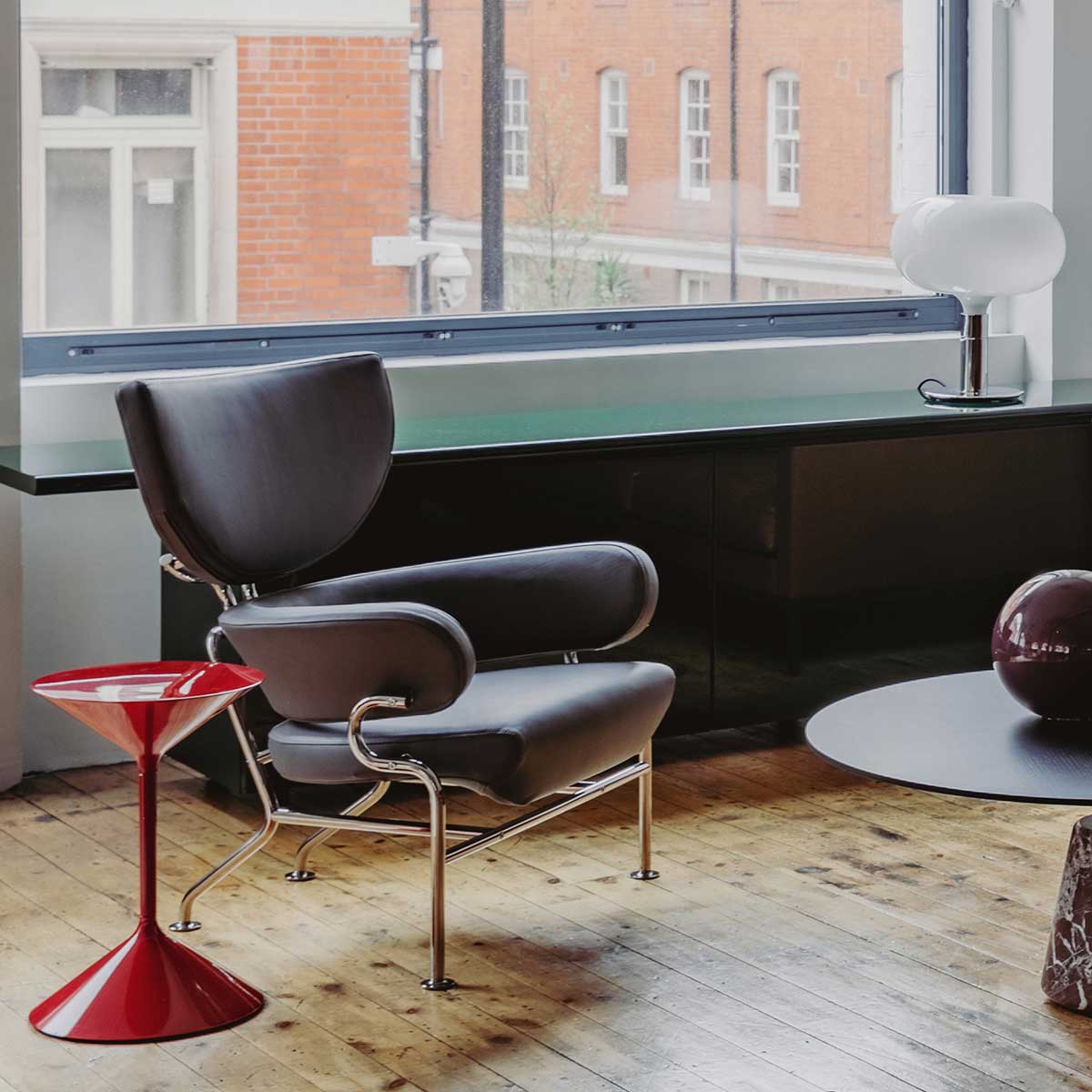 Tre Pezzi Armchair | Scozia 13X606 Graphite Leather
