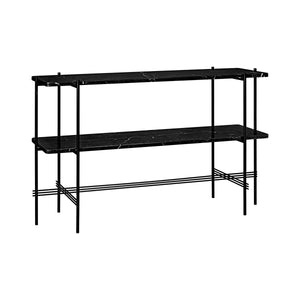 TS Console 2 Shelf | Nero Marquina Marble Shelves