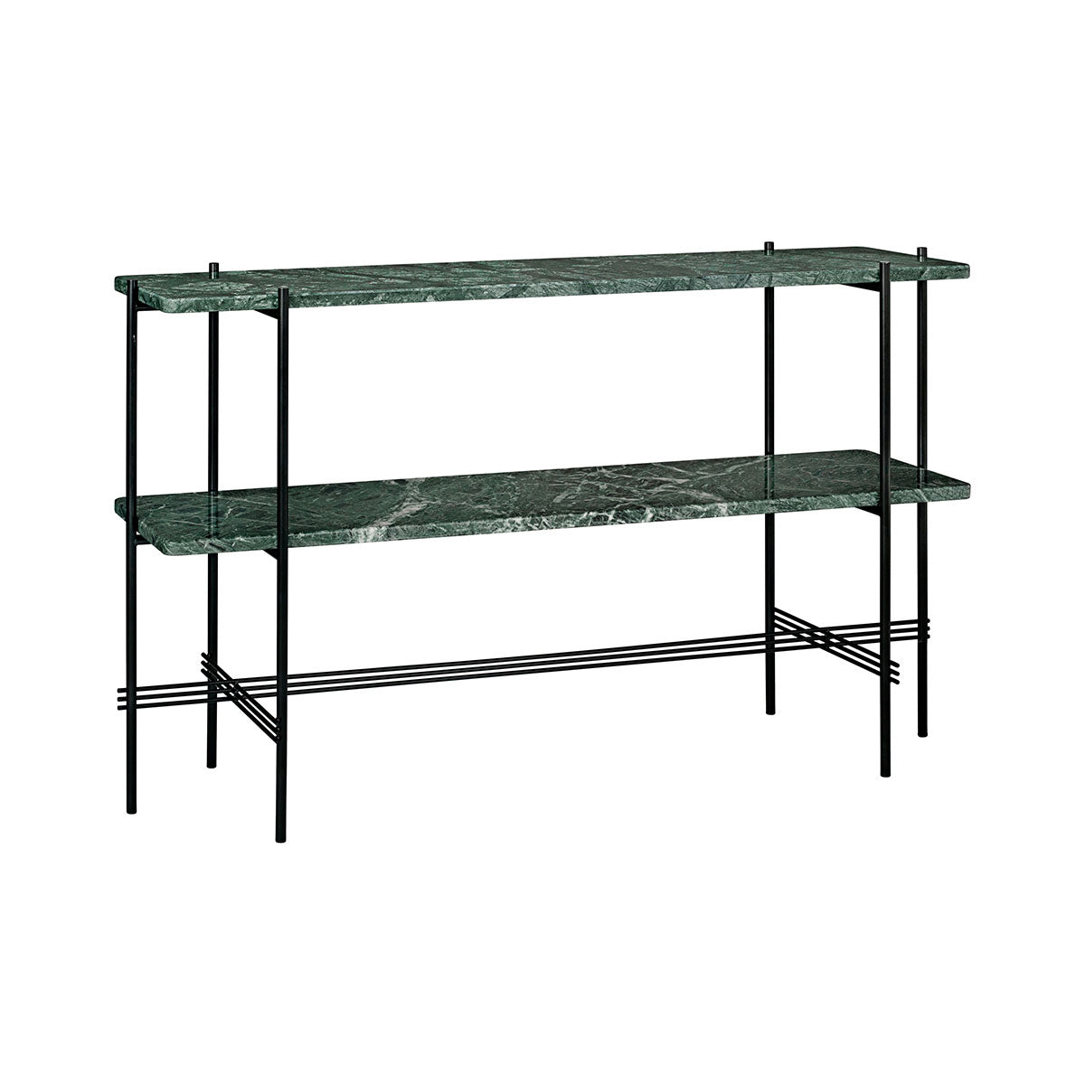 TS Console 2 Shelf | Guatemala Green Marble Shelves