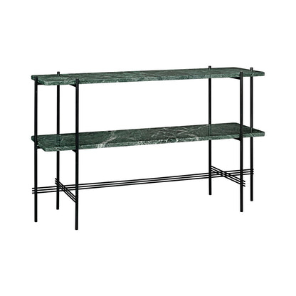 TS Console 2 Shelf | Guatemala Green Marble Shelves