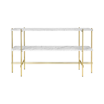 TS Console 2 Shelf | Carrara Marble Shelves