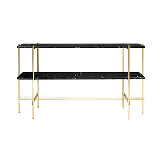 TS Console 2 Shelf | Nero Marquina Marble Shelves