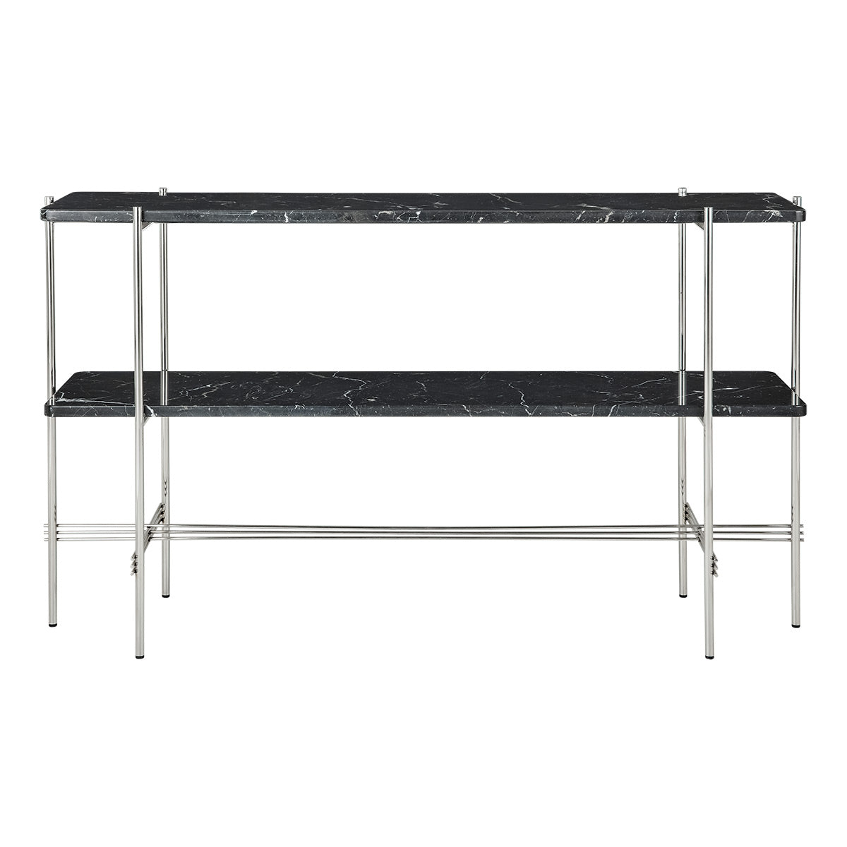 TS Console 2 Shelf | Nero Marquina Marble Shelves