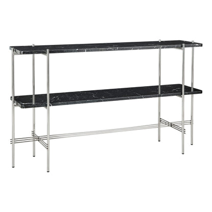 TS Console 2 Shelf | Nero Marquina Marble Shelves