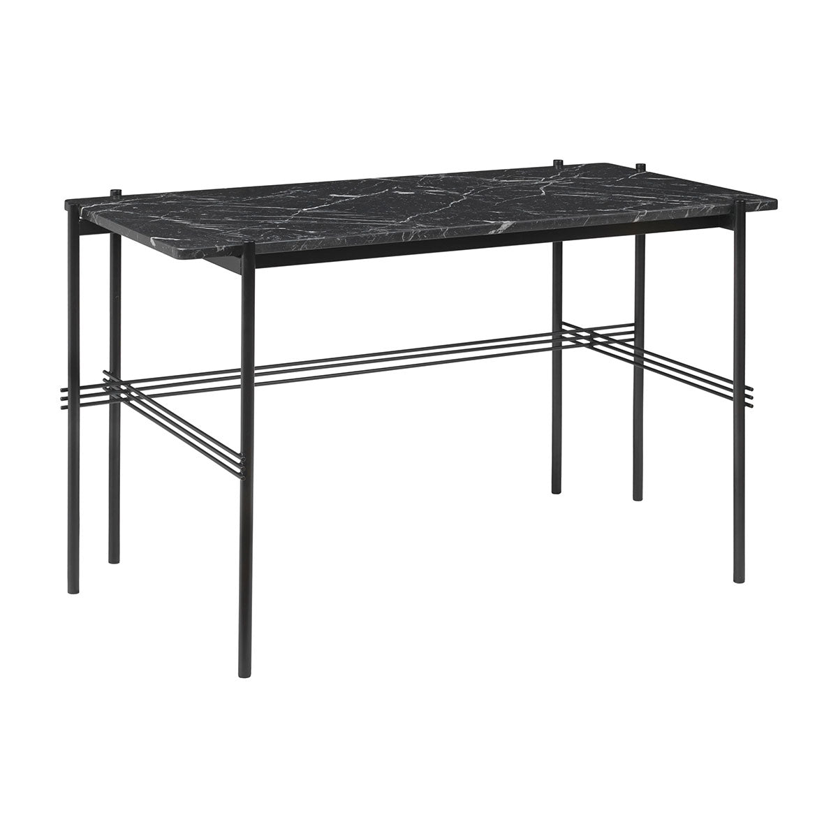 TS Desk | Nero Marquina Marble Top