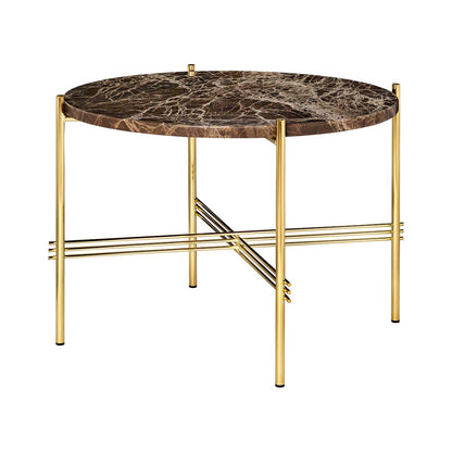 TS Coffee Table Small | Brown Emperador Marble Top