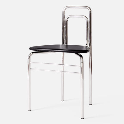 Tube Chair | Black Elegance Leather Upholstery