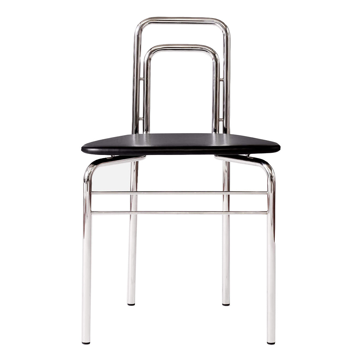 Tube Chair | Black Elegance Leather Upholstery