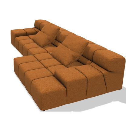 Tufty-Time Sofa 320cm | Ochre Sila 500 Upholstery