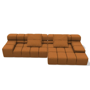 Tufty-Time Sofa 320cm | Black Green Bellano Fabric Upholstery