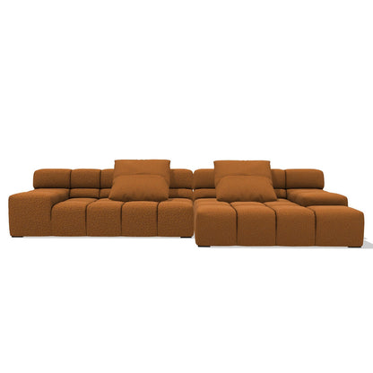 Tufty-Time Sofa 320cm | Ochre Sila 500 Upholstery