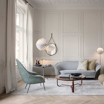 Turbo Pendant Light Large | Alabaster White Glossy Finish