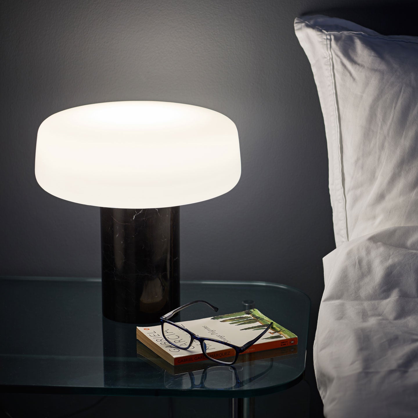 Solid Table Lamp | Nero Marquina Black Marble