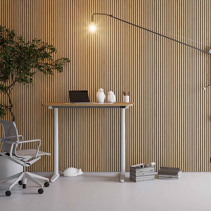 Tyde 2 Home Desk | Light Oak Veneer Top