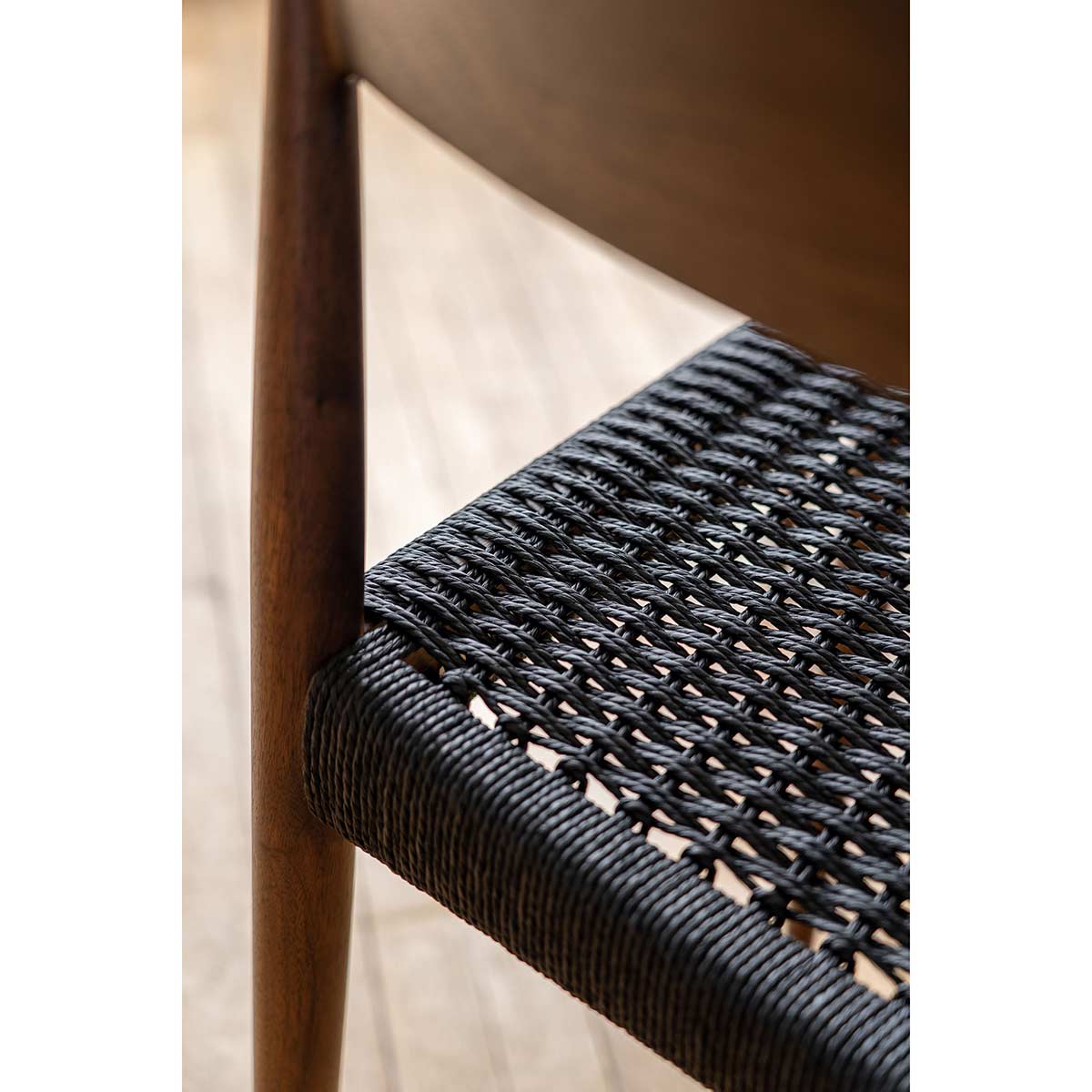 Uni Master Dining Chair | Black Papercord Seat