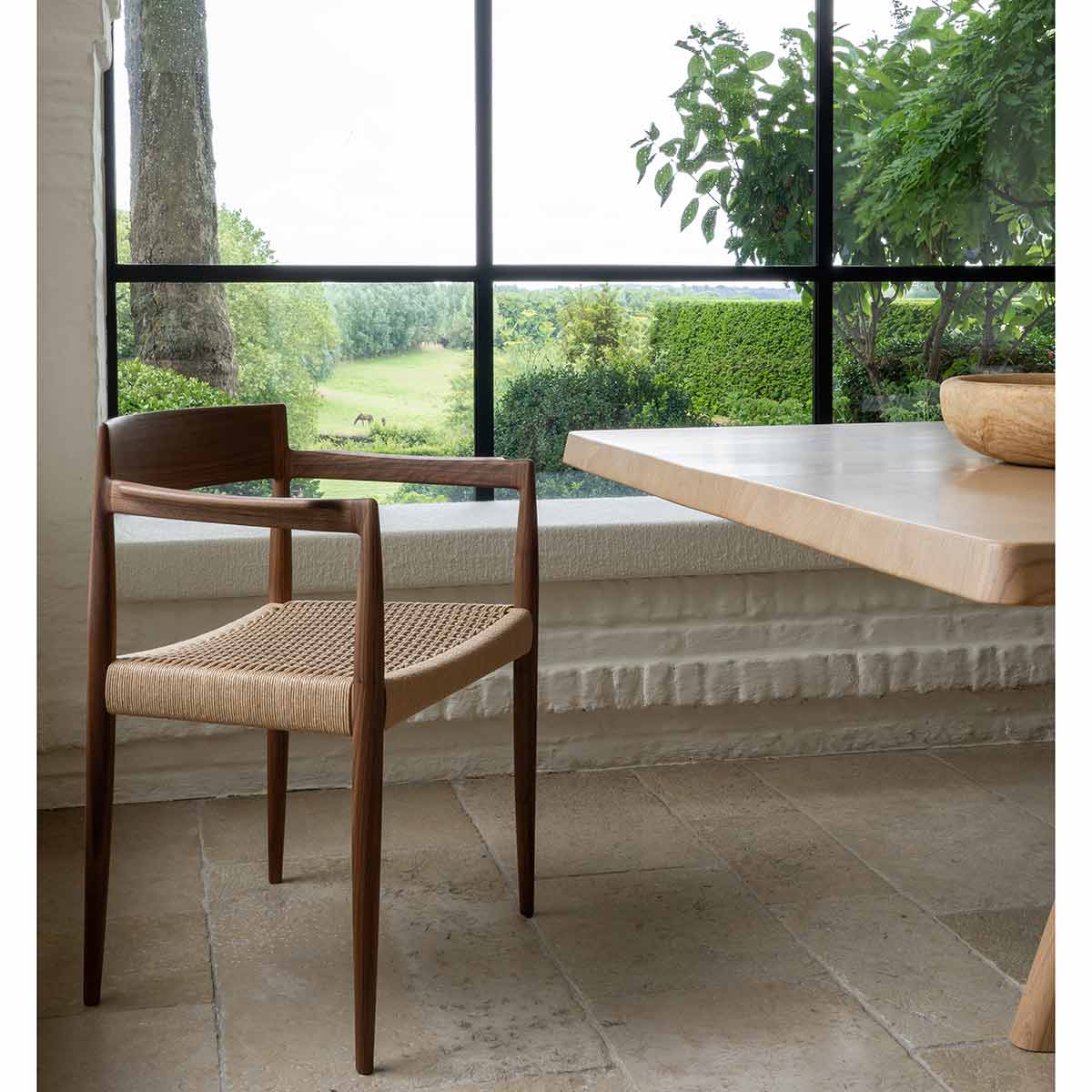Uni Master Dining Chair | Natural Papercord Seat