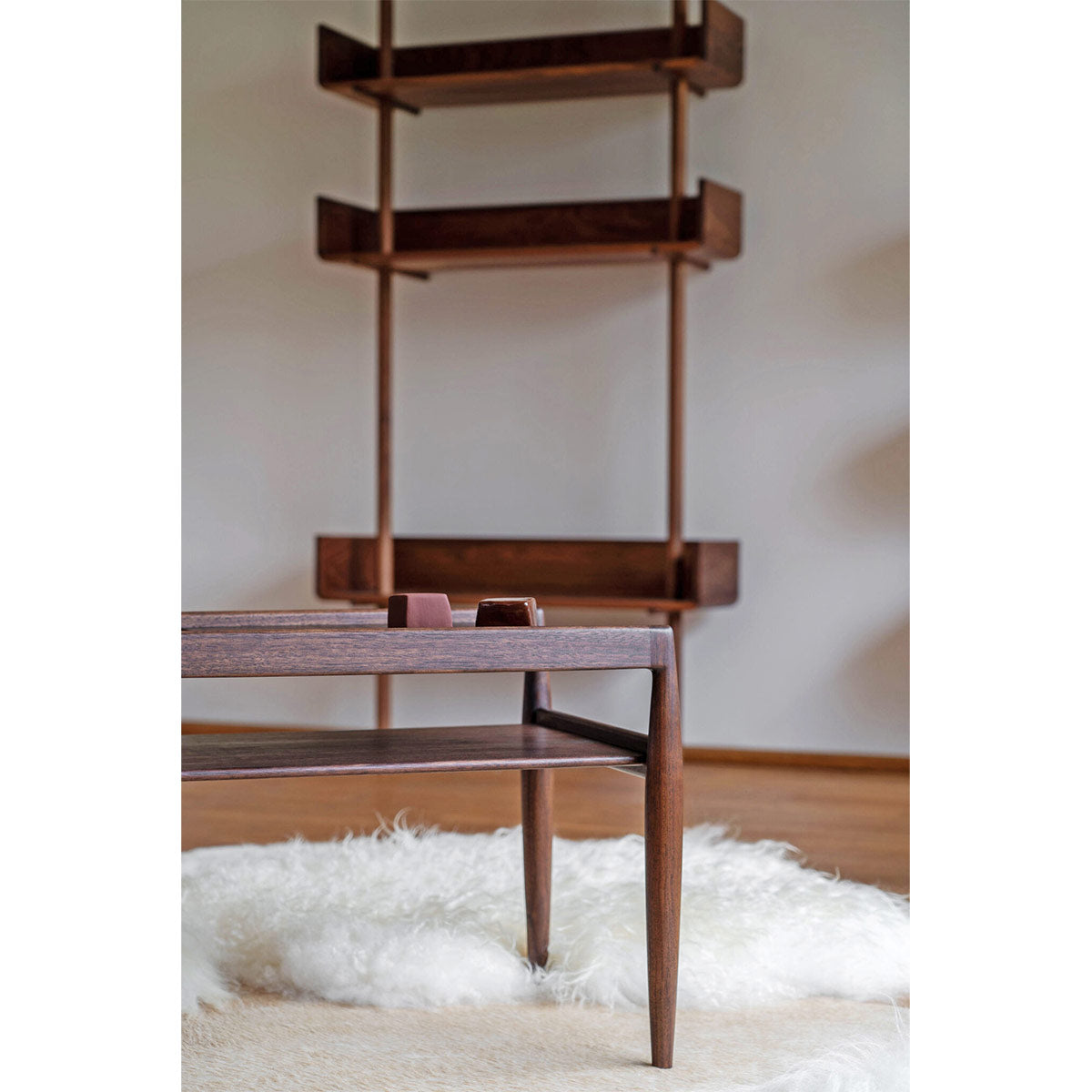 Uni Side Table | Ebony Walnut Frame