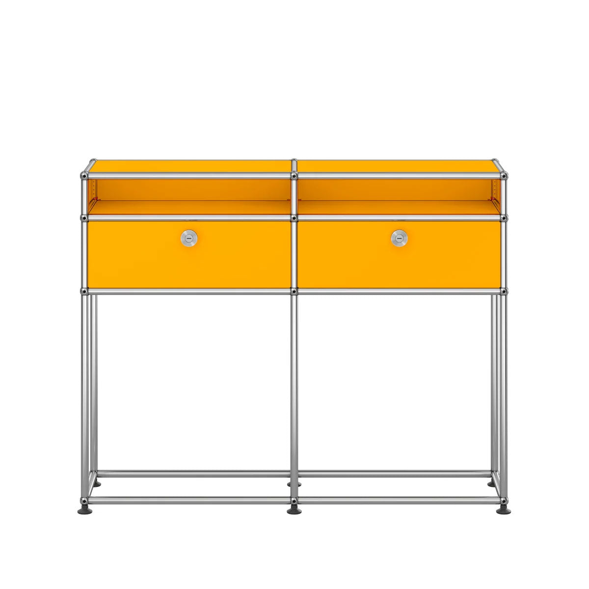 USM Small Narrow Console | Golden Yellow Lacquer Panels