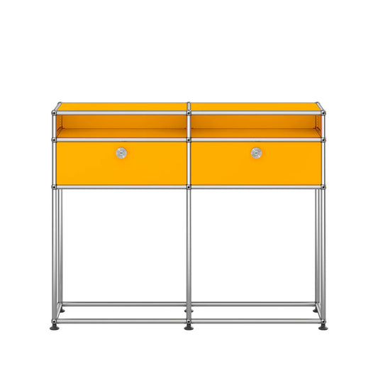 USM Small Narrow Console | Golden Yellow Lacquer Panels