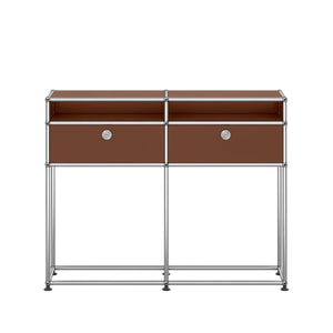 USM Small Narrow Console | Brown Lacquer Panels