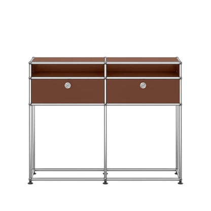 USM Small Narrow Console | Brown Lacquer Panels