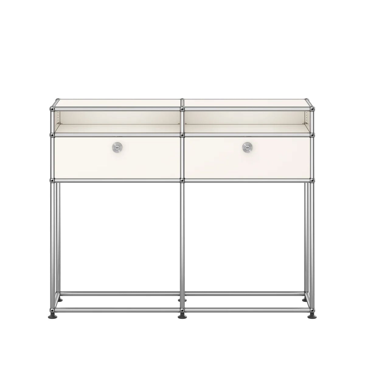 USM Small Narrow Console | White Lacquer Panels