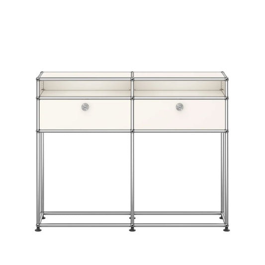 USM Small Narrow Console | White Lacquer Panels