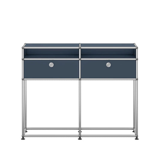 USM Small Narrow Console | Anthracite Lacquer Panels
