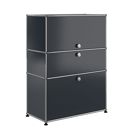 USM Bureau with Drawer | Anthracite Lacquer Panels