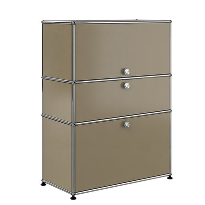 USM Bureau with Drawer | Beige Lacquer Panels