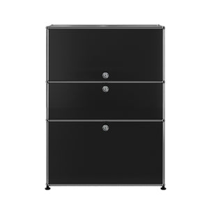 USM Bureau with Drawer | Graphite Black Lacquer Panels