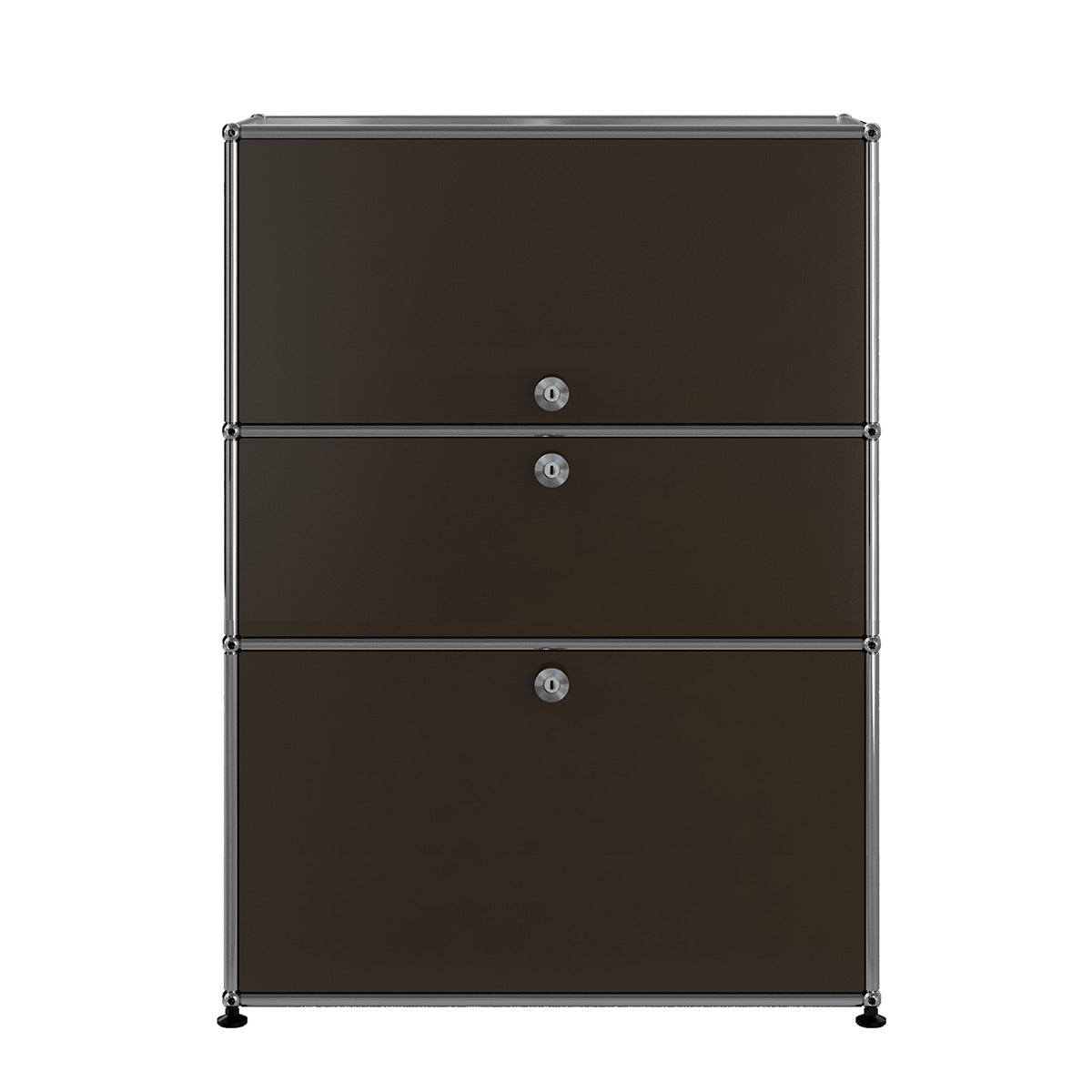 USM Bureau with Drawer | Brown Lacquer Panels