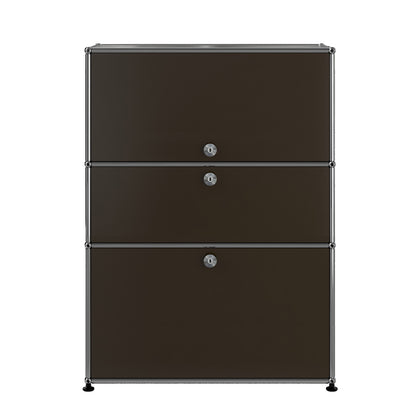 USM Bureau with Drawer | Brown Lacquer Panels
