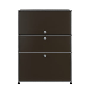 USM Bureau with Drawer | Brown Lacquer Panels