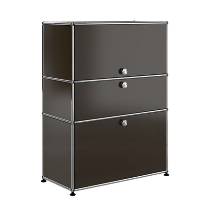 USM Bureau with Drawer | Brown Lacquer Panels