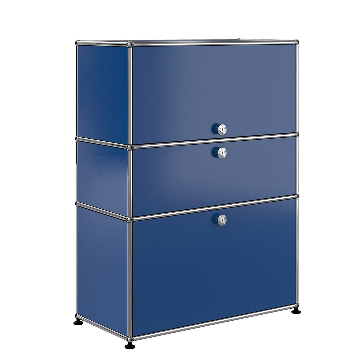 USM Bureau with Drawer | Gentian Blue Lacquer Panels