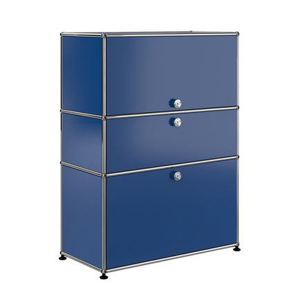 USM Bureau with Drawer | Gentian Blue Lacquer Panels
