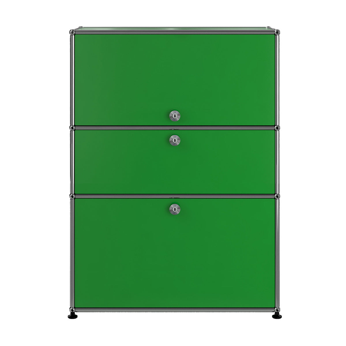 USM Bureau with Drawer | Green Lacquer Panels