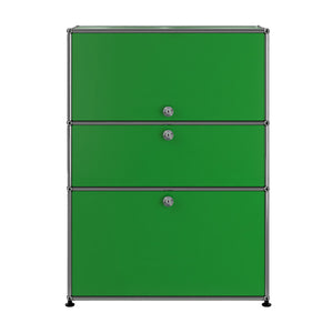 USM Bureau with Drawer | Green Lacquer Panels