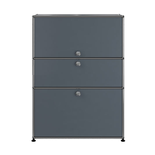 USM Bureau with Drawer | Medium Grey Lacquer Panels