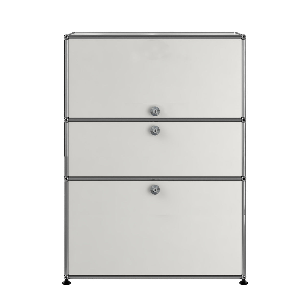 USM Bureau with Drawer | White Lacquer Panels