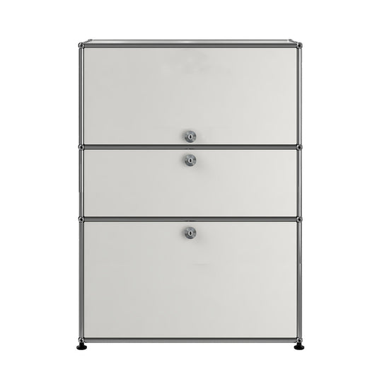 USM Bureau with Drawer | White Lacquer Panels