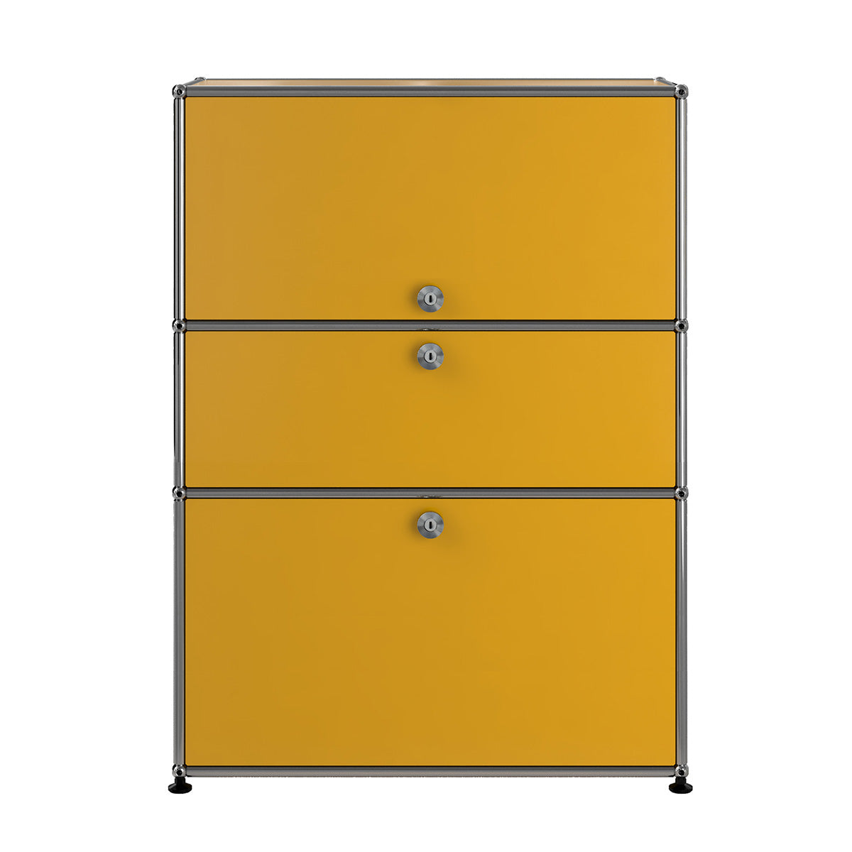 USM Bureau with Drawer | Golden Yellow Lacquer Panels