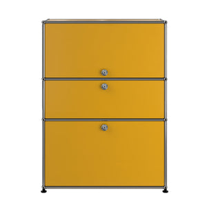 USM Bureau with Drawer | Golden Yellow Lacquer Panels