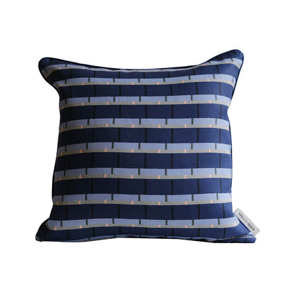 Vibrant 01 Linen Cushion 45x45cm | Blue Linen