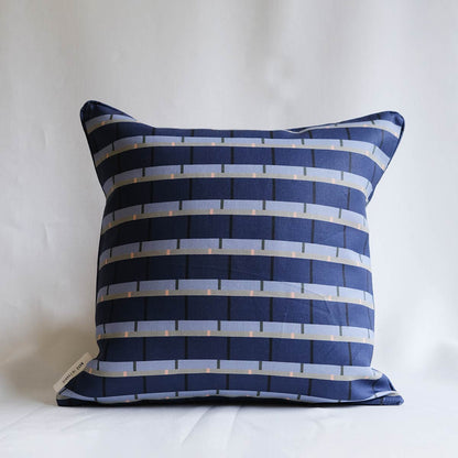 Vibrant 01 Linen Cushion 45x45cm | Blue Linen