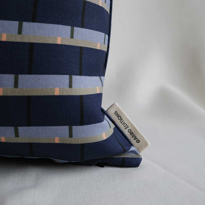 Vibrant 01 Linen Cushion 45x45cm | Blue Linen